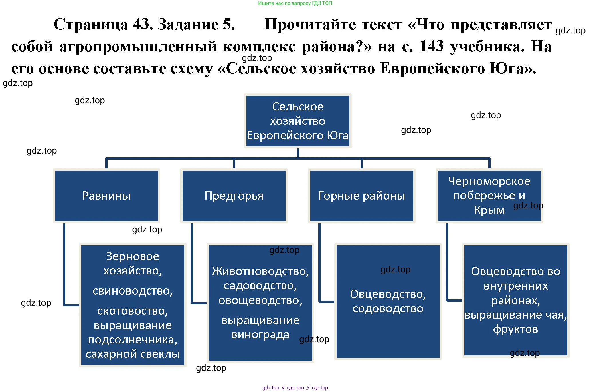 География, 9 класс Мой тренажёр, автор: Николина Вера Викторовна, издательство Просвещение, Москва, 2023, жёлтого цвета, страница 43, номер 5, Решение