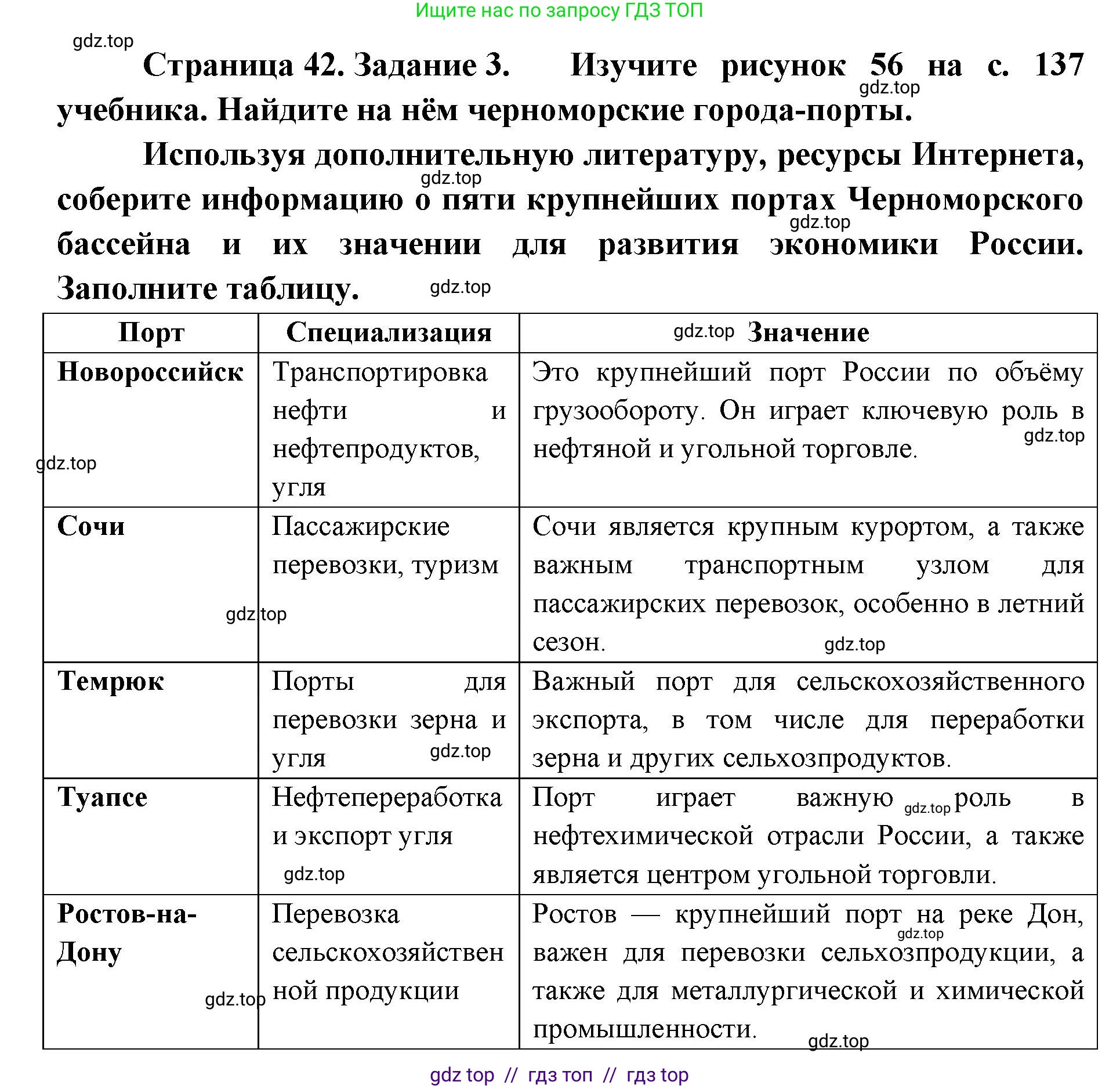 География, 9 класс Мой тренажёр, автор: Николина Вера Викторовна, издательство Просвещение, Москва, 2023, жёлтого цвета, страница 42, номер 3, Решение 2