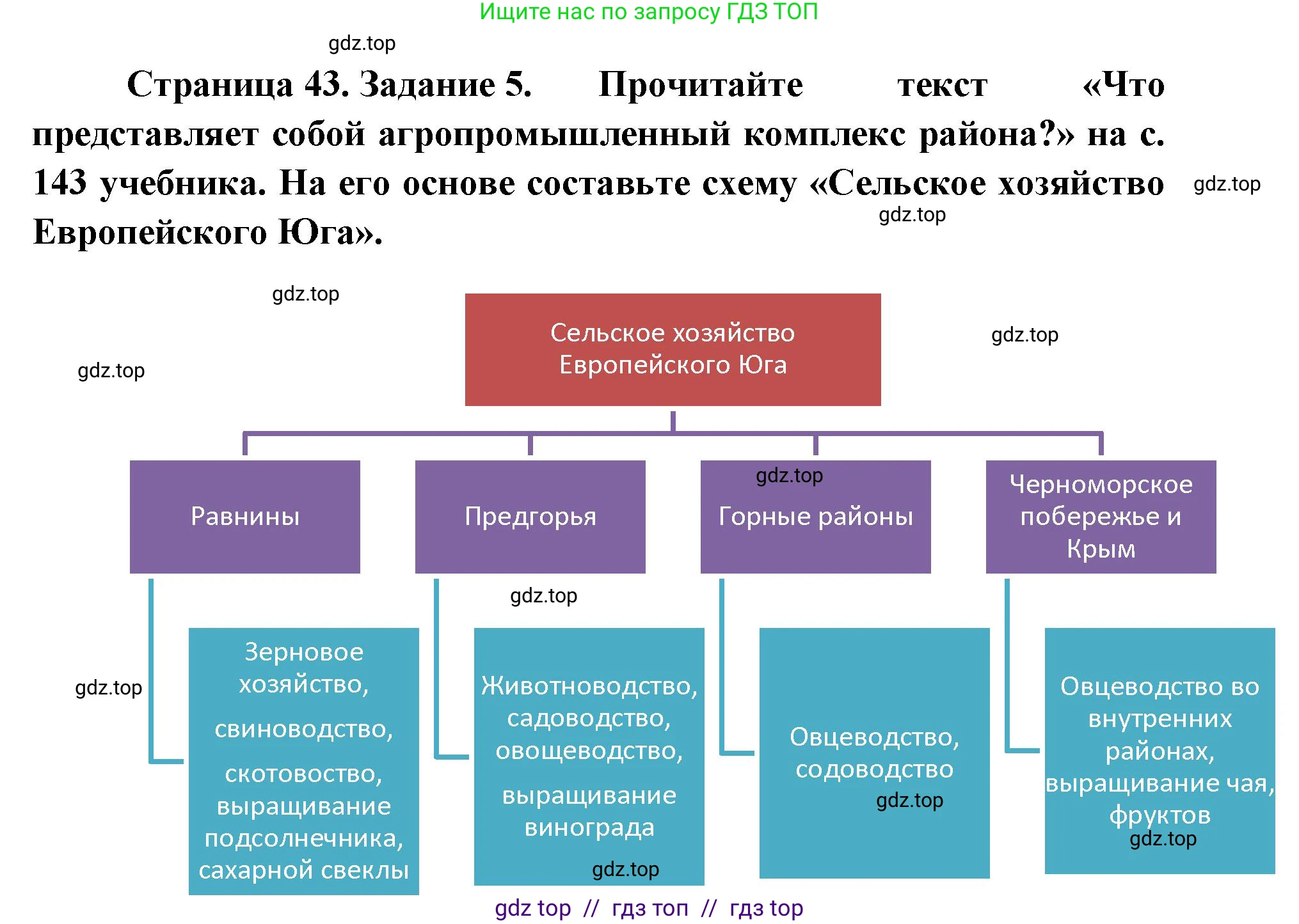 География, 9 класс Мой тренажёр, автор: Николина Вера Викторовна, издательство Просвещение, Москва, 2023, жёлтого цвета, страница 43, номер 5, Решение 2