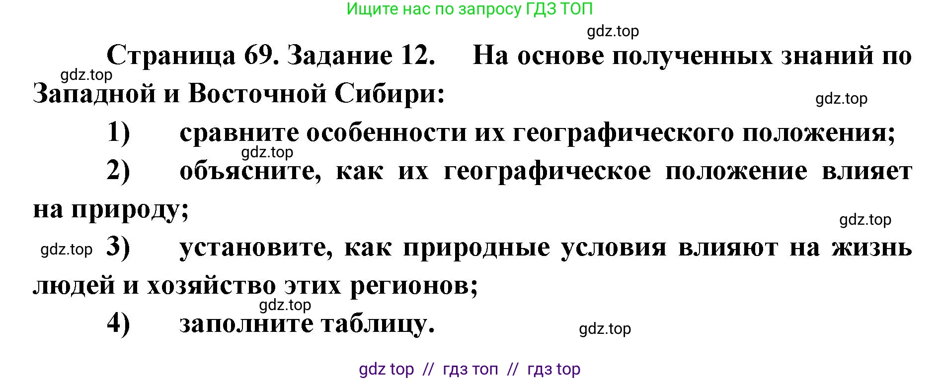 География, 9 класс Мой тренажёр, автор: Николина Вера Викторовна, издательство Просвещение, Москва, 2023, жёлтого цвета, страница 69, номер 12, Решение 2