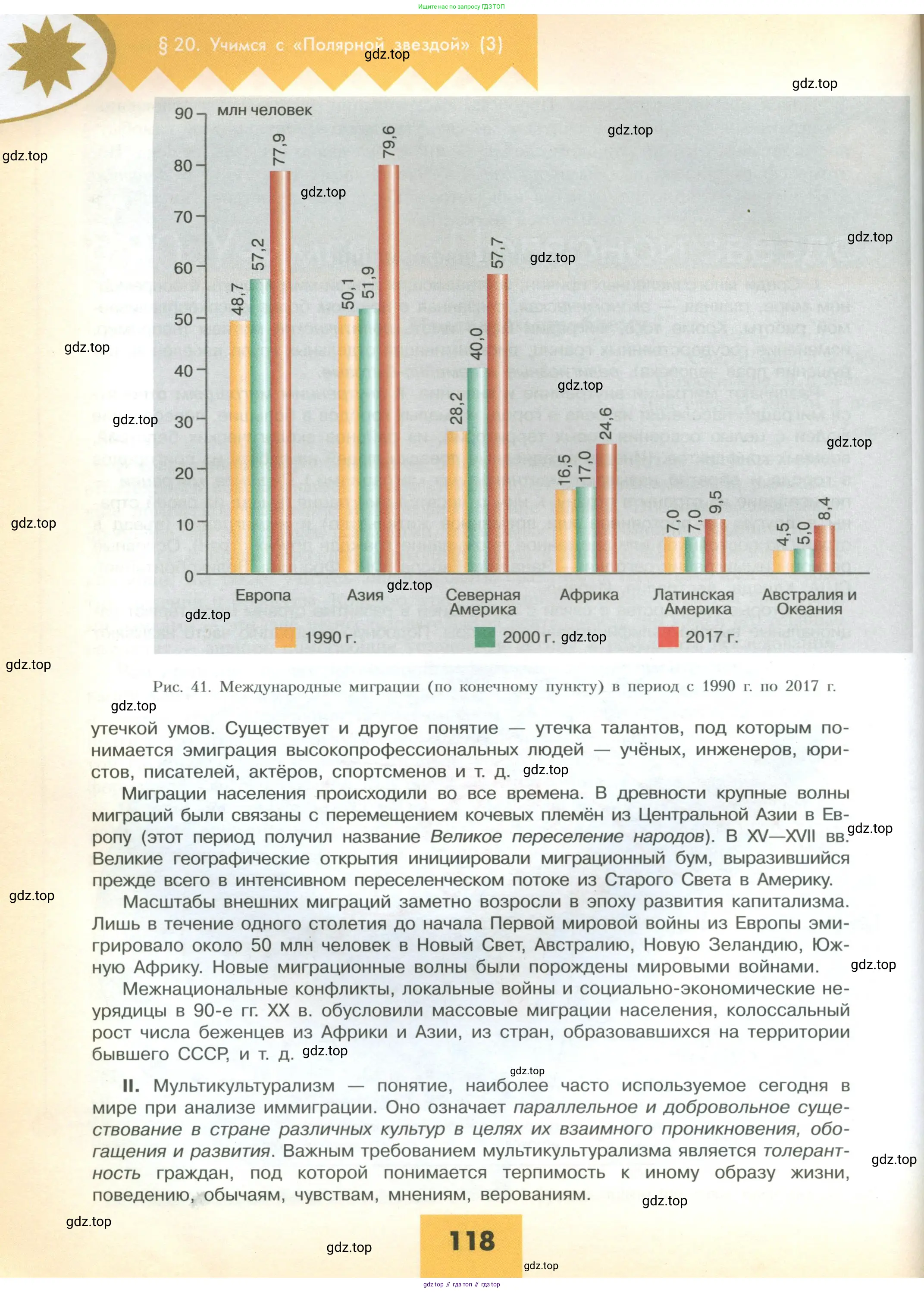 География, 10 класс Учебник, авторы: Гладкий Юрий Никифорович, Николина Вера Викторовна, издательство Просвещение, Москва, 2019, жёлтого цвета, страница 118