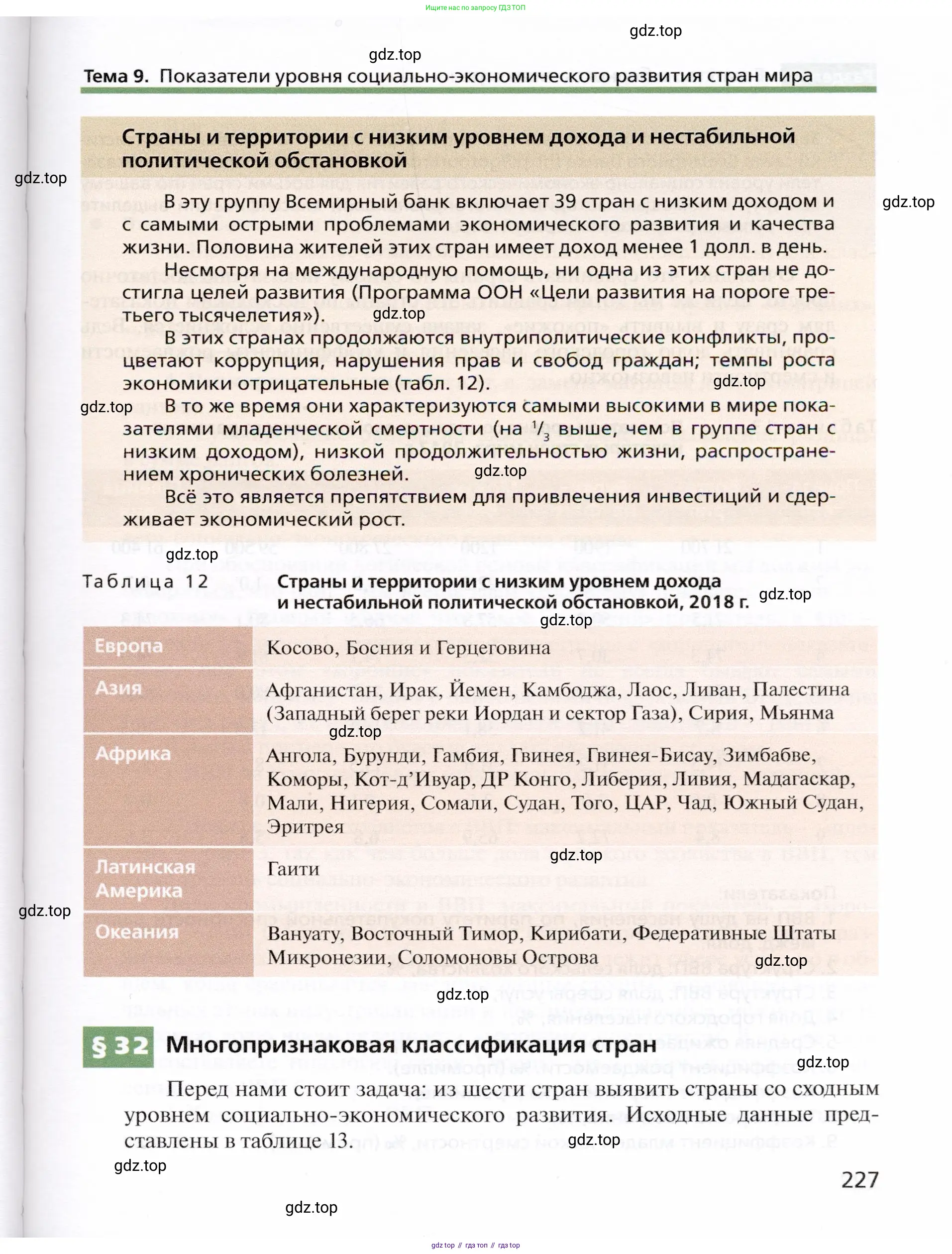 География, 10 класс Учебник, автор: Холина Вероника Николаевна, издательство Просвещение, Москва, 2019, белого цвета, страница 227