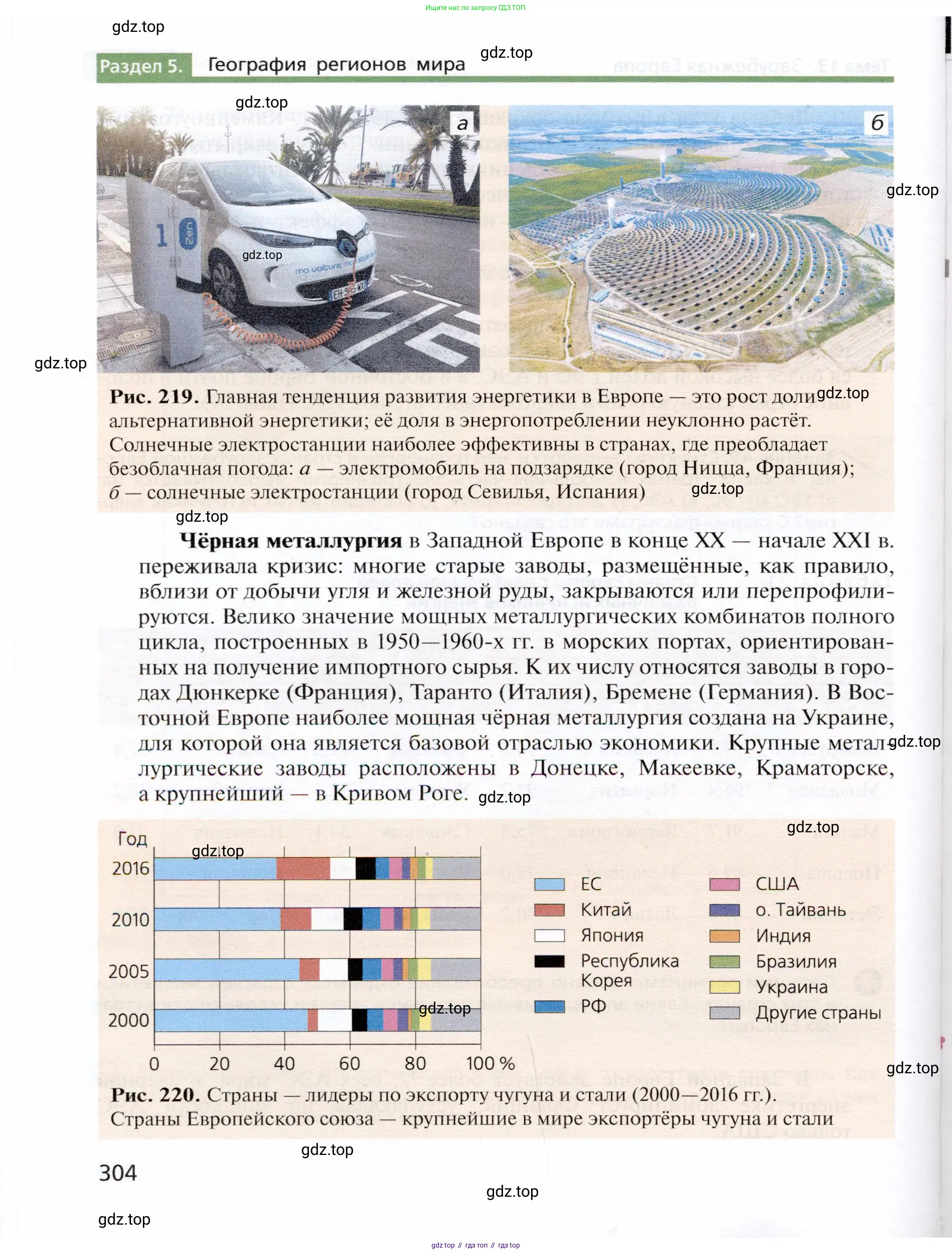 География, 10 класс Учебник, автор: Холина Вероника Николаевна, издательство Просвещение, Москва, 2019, белого цвета, страница 304