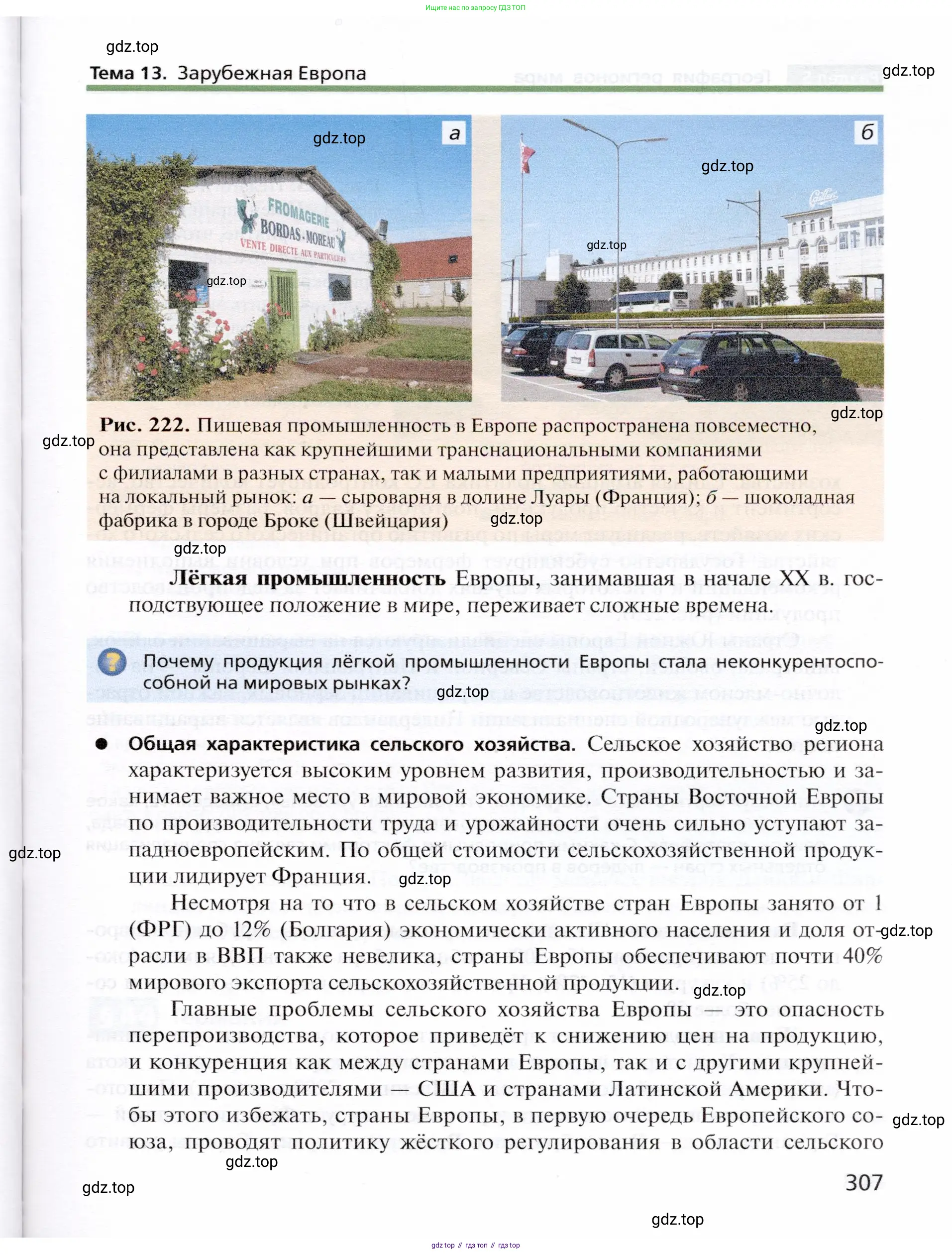 География, 10 класс Учебник, автор: Холина Вероника Николаевна, издательство Просвещение, Москва, 2019, белого цвета, страница 307