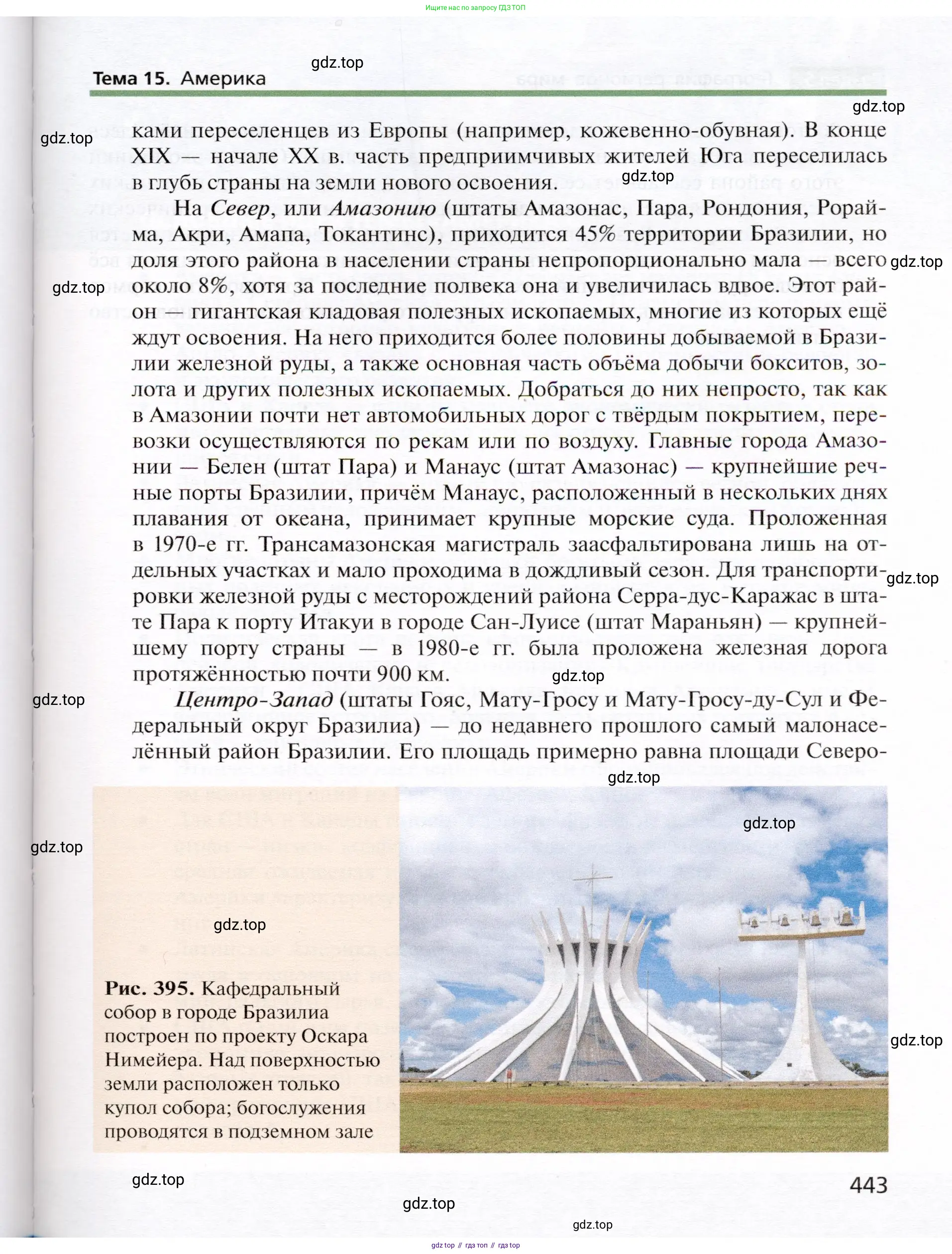 География, 10 класс Учебник, автор: Холина Вероника Николаевна, издательство Просвещение, Москва, 2019, белого цвета, страница 443