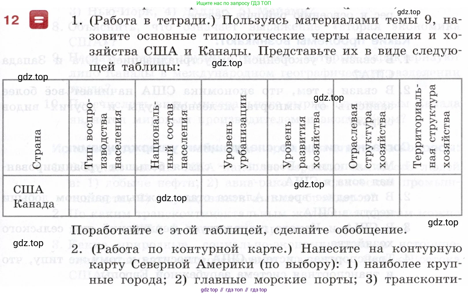 География, 10-11 класс Учебник, автор: Максаковский Владимир Павлович, издательство Просвещение, Москва, 2019, страница 333, номер 12, Условие