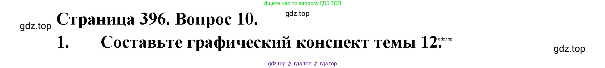 География, 10-11 класс Учебник, автор: Максаковский Владимир Павлович, издательство Просвещение, Москва, 2019, страница 396, номер 10, Решение