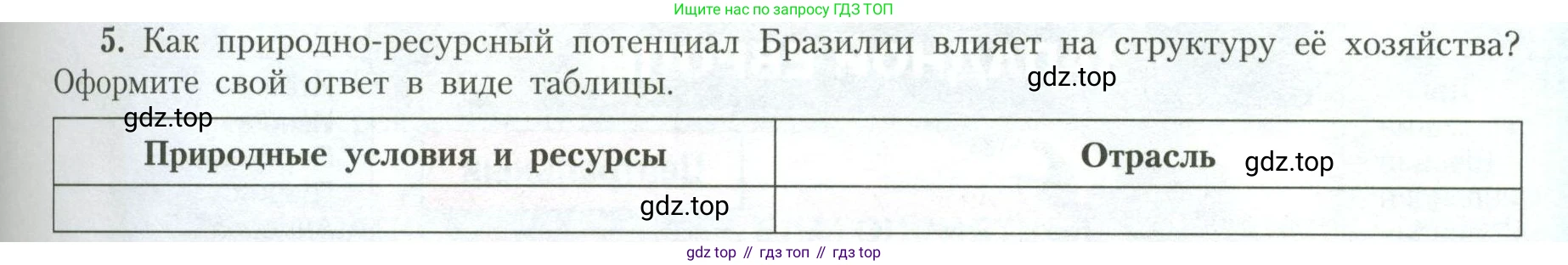 География, 11 класс Учебник, авторы: Гладкий Юрий Никифорович, Николина Вера Викторовна, издательство Просвещение, Москва, 2019, жёлтого цвета, страница 39, номер 5, Условие