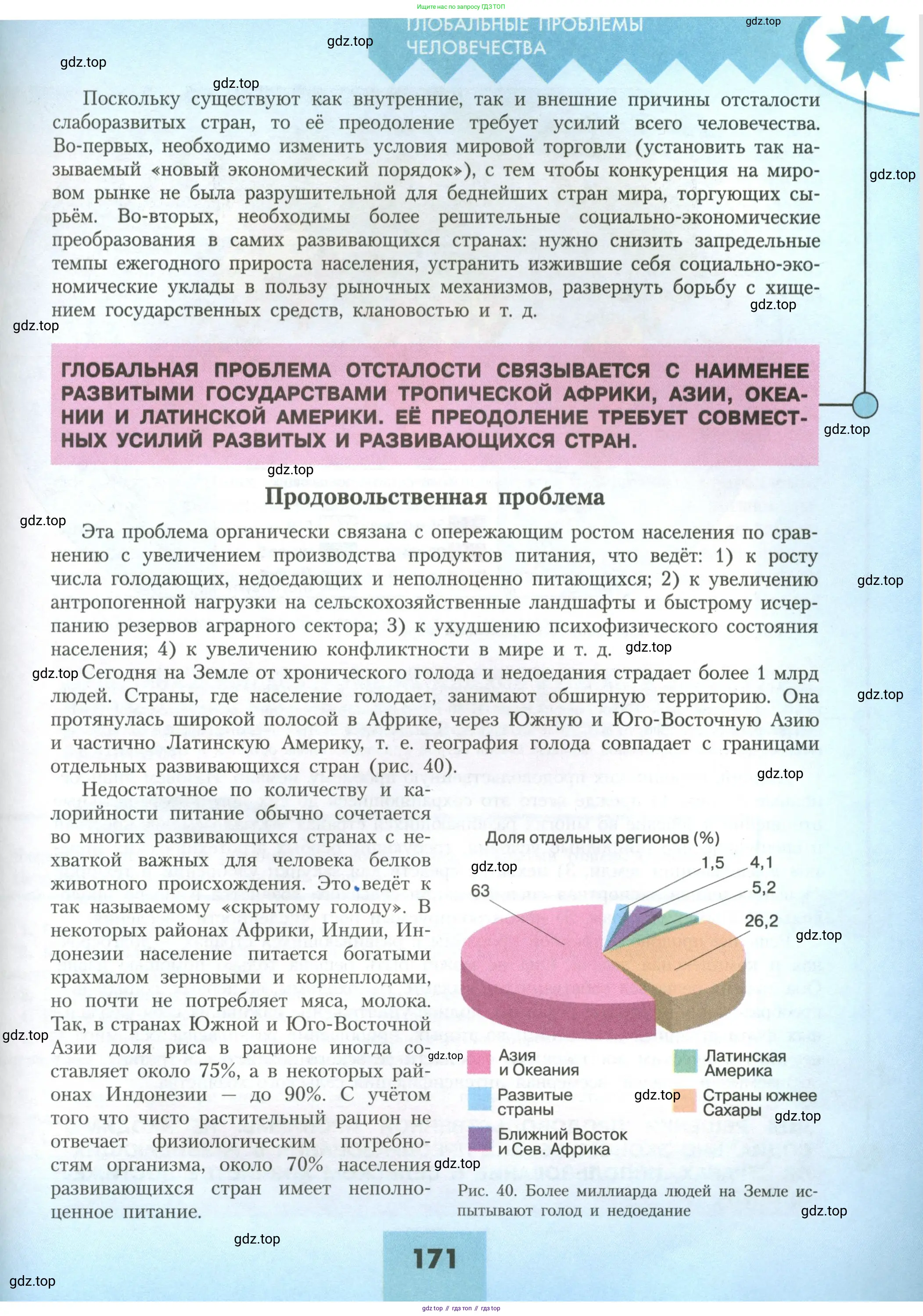 География, 11 класс Учебник, авторы: Гладкий Юрий Никифорович, Николина Вера Викторовна, издательство Просвещение, Москва, 2019, жёлтого цвета, страница 171
