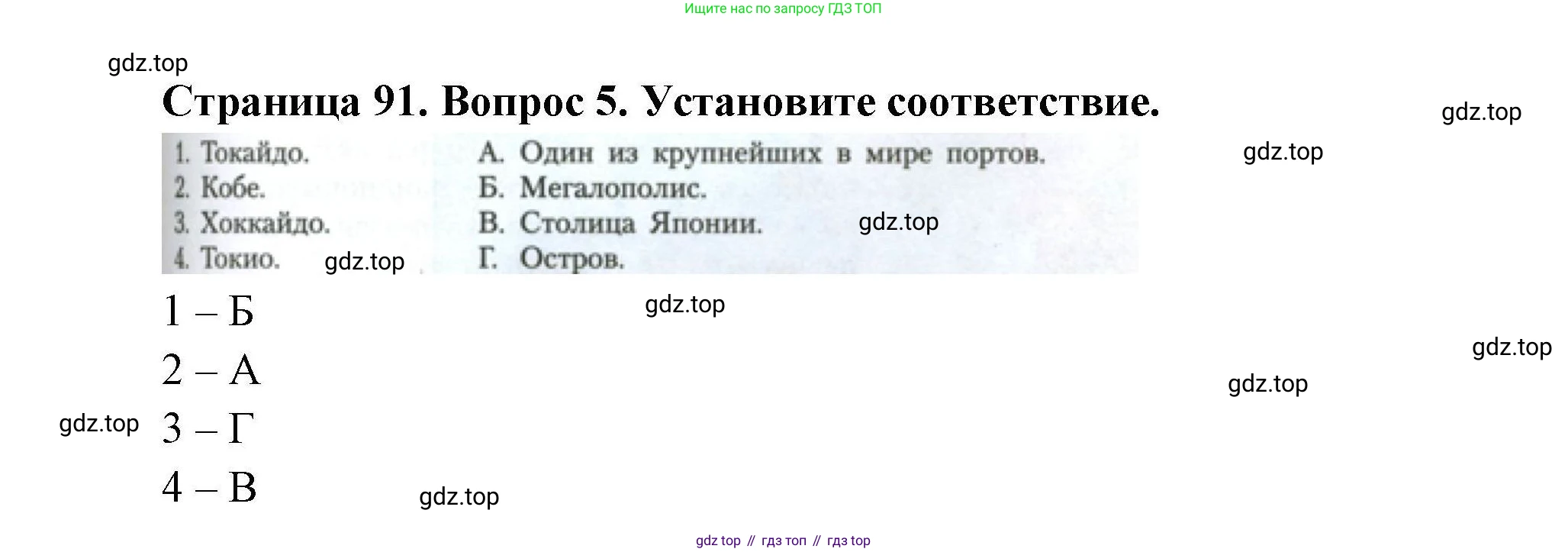 География, 11 класс Учебник, авторы: Гладкий Юрий Никифорович, Николина Вера Викторовна, издательство Просвещение, Москва, 2019, жёлтого цвета, страница 91, номер 5, Решение