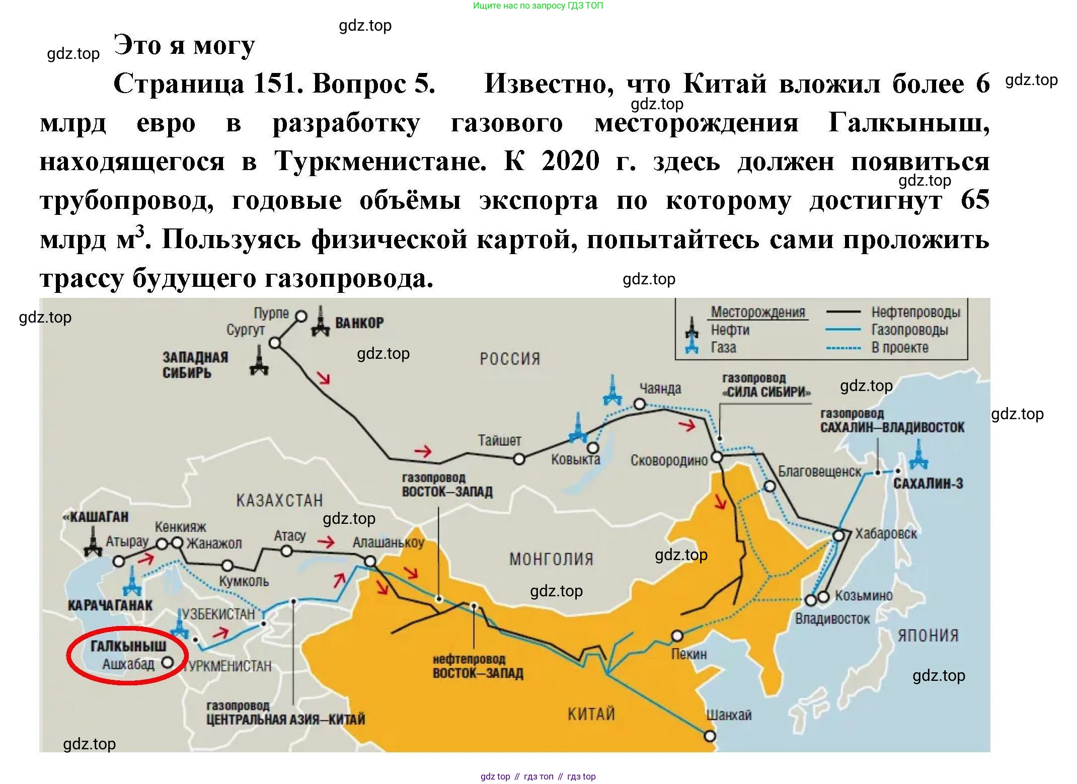 География, 11 класс Учебник, авторы: Гладкий Юрий Никифорович, Николина Вера Викторовна, издательство Просвещение, Москва, 2019, жёлтого цвета, страница 151, номер 5, Решение