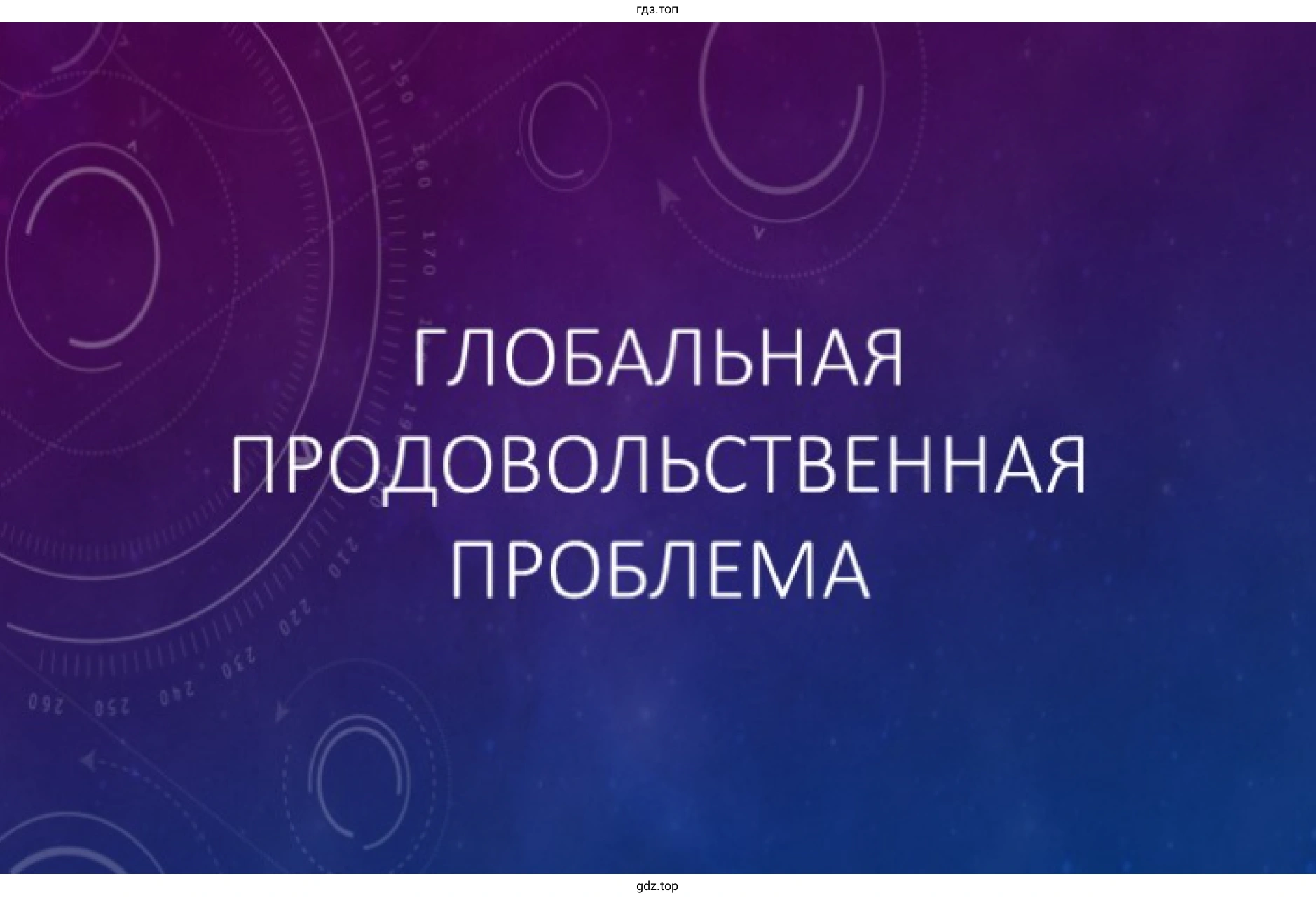 Пример презентации слайд: Глобальная продовольственная проблема