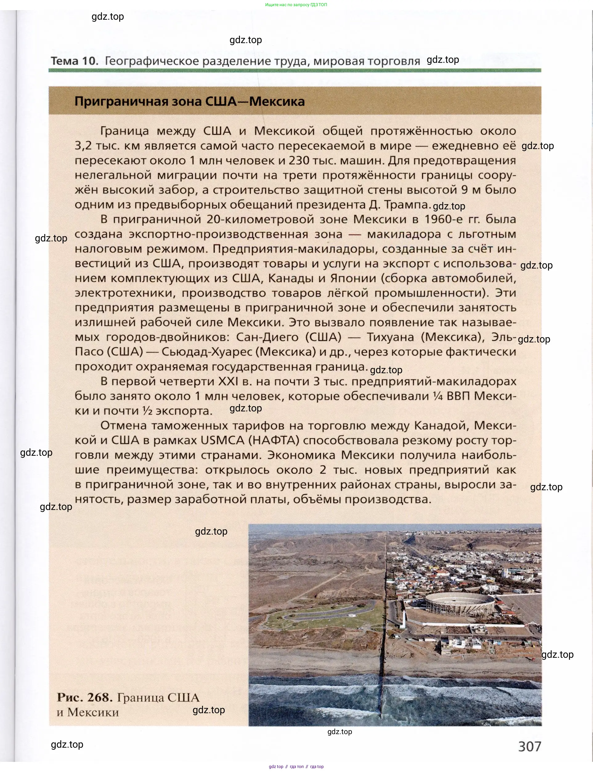 География, 11 класс Учебник, автор: Холина Вероника Николаевна, издательство Просвещение, Москва, 2019, белого цвета, страница 307