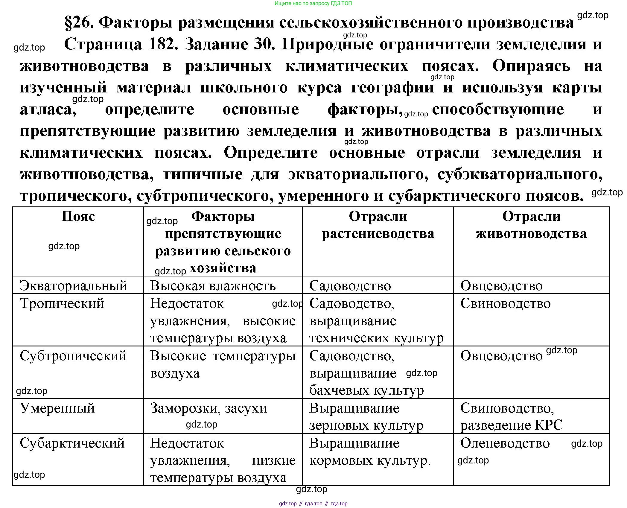 География, 11 класс Учебник, автор: Холина Вероника Николаевна, издательство Просвещение, Москва, 2019, белого цвета, страница 182, Решение