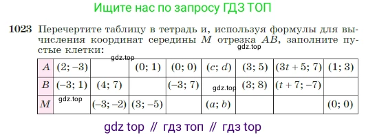 Геометрия, 7-9 класс Учебник, авторы: Атанасян Левон Сергеевич, Бутузов Валентин Фёдорович, Кадомцев Сергей Борисович, Позняк Эдуард Генрихович, Юдина Ирина Игоревна, издательство Просвещение, Москва, 2023, страница 256, номер 1023, Условие