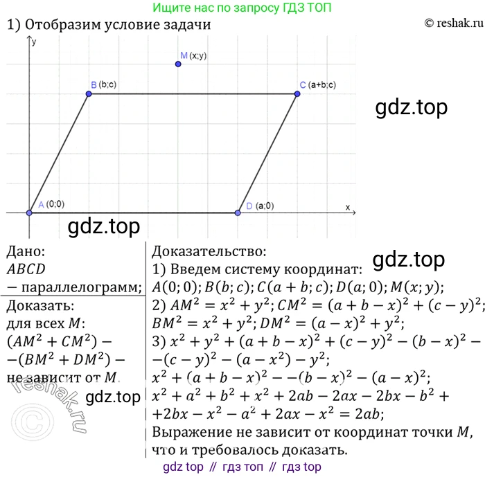 Геометрия, 7-9 класс Учебник, авторы: Атанасян Левон Сергеевич, Бутузов Валентин Фёдорович, Кадомцев Сергей Борисович, Позняк Эдуард Генрихович, Юдина Ирина Игоревна, издательство Просвещение, Москва, 2023, страница 270, номер 1095, Решение 3