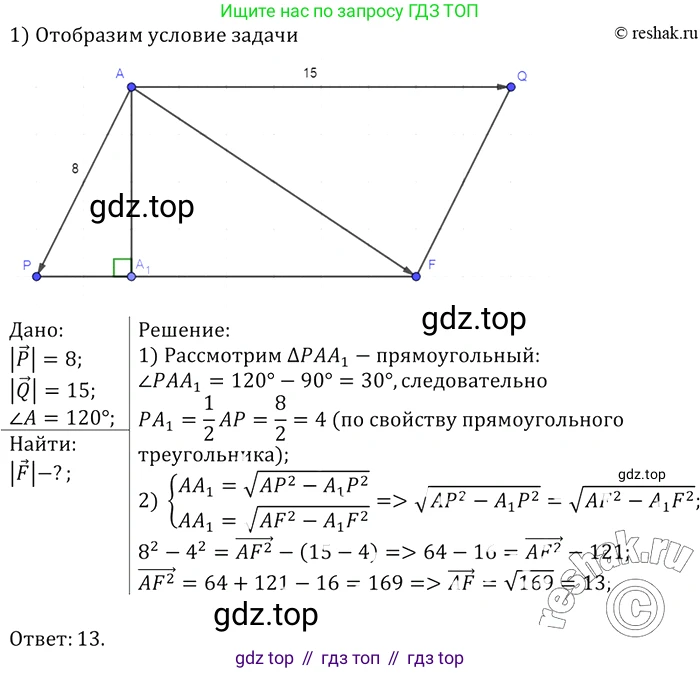 ГДЗ Геометрия, 7-9 класс Учебник, авторы: Атанасян Левон Сергеевич, Бутузов Валентин Фёдорович, Кадомцев Сергей Борисович, Позняк Эдуард Генрихович, Юдина Ирина Игоревна, издательство Просвещение, Москва, 2013 - 2022, страница 264, номер 1043, Решение 2