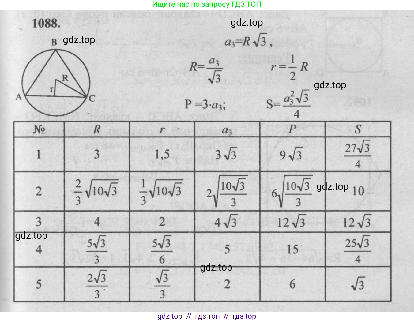 Геометрия, 7-9 класс Учебник, авторы: Атанасян Левон Сергеевич, Бутузов Валентин Фёдорович, Кадомцев Сергей Борисович, Позняк Эдуард Генрихович, Юдина Ирина Игоревна, издательство Просвещение, Москва, 2013 - 2022, страница 277, номер 1088, Решение 5