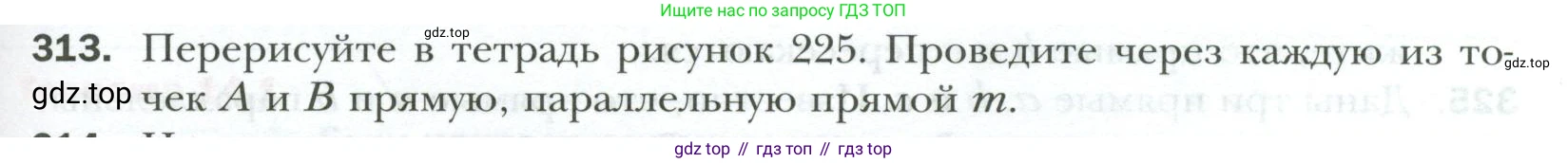ГДЗ Геометрия, 7 класс Учебник, авторы: Мерзляк Аркадий Григорьевич, Полонский Виталий Борисович, Якир Михаил Семёнович, издательство Просвещение, Москва, 2023, оранжевого цвета, страница 95, номер 313, Условие 2023