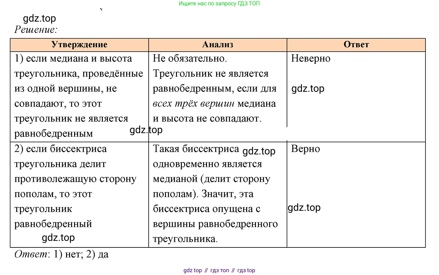 ГДЗ Геометрия, 7 класс Учебник, авторы: Мерзляк Аркадий Григорьевич, Полонский Виталий Борисович, Якир Михаил Семёнович, издательство Просвещение, Москва, 2023, оранжевого цвета, страница 79, номер 265, Решение 3 (2023)