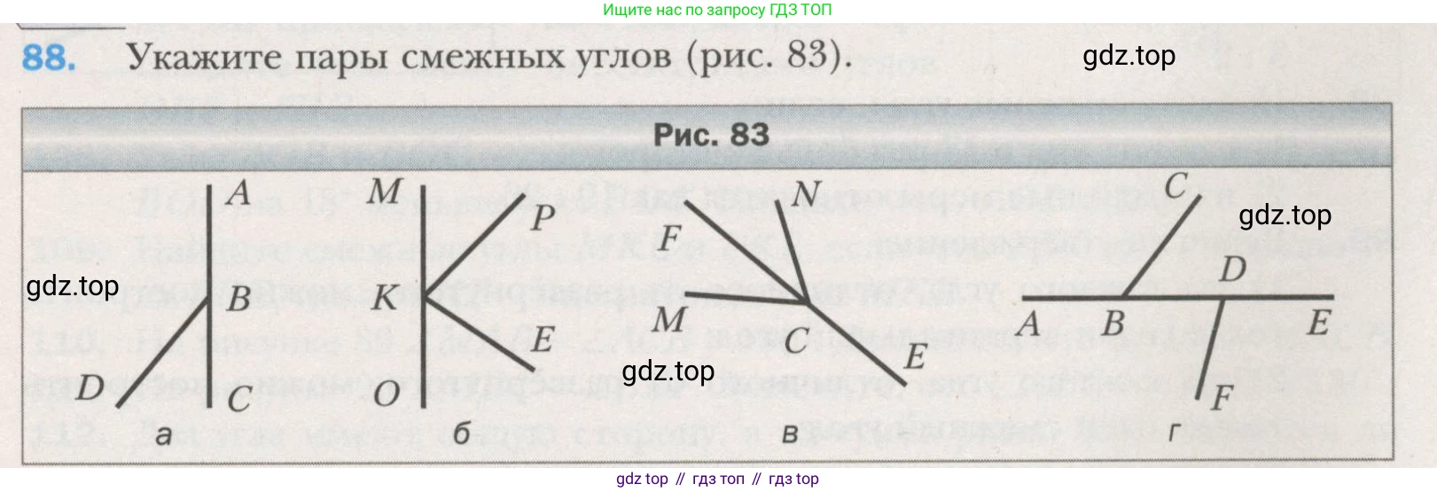 ГДЗ Геометрия, 7 класс Учебник, авторы: Мерзляк Аркадий Григорьевич, Полонский Виталий Борисович, Якир Михаил Семёнович, издательство Просвещение, Москва, 2023, оранжевого цвета, страница 31, номер 88, Условие (2015-2022)