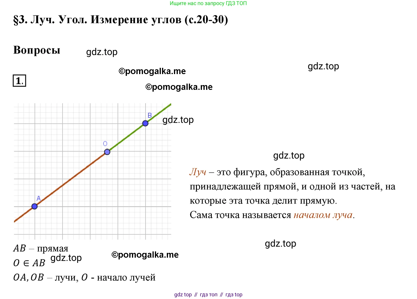 ГДЗ Геометрия, 7 класс Учебник, авторы: Мерзляк Аркадий Григорьевич, Полонский Виталий Борисович, Якир Михаил Семёнович, издательство Просвещение, Москва, 2023, оранжевого цвета, страница 27, номер 1, Решение 3 (2015-2022)