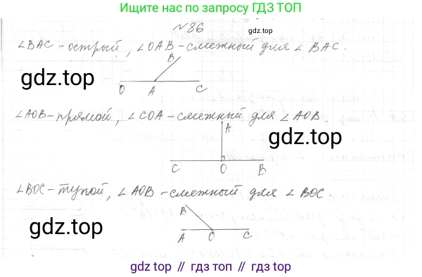 ГДЗ Геометрия, 7 класс Учебник, авторы: Мерзляк Аркадий Григорьевич, Полонский Виталий Борисович, Якир Михаил Семёнович, издательство Просвещение, Москва, 2023, оранжевого цвета, страница 31, номер 86, Решение 4 (2015-2022)