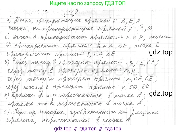 ГДЗ Геометрия, 7 класс Учебник, авторы: Мерзляк Аркадий Григорьевич, Полонский Виталий Борисович, Якир Михаил Семёнович, издательство Просвещение, Москва, 2023, оранжевого цвета, страница 12, номер 9, Решение 4 (2015-2022)