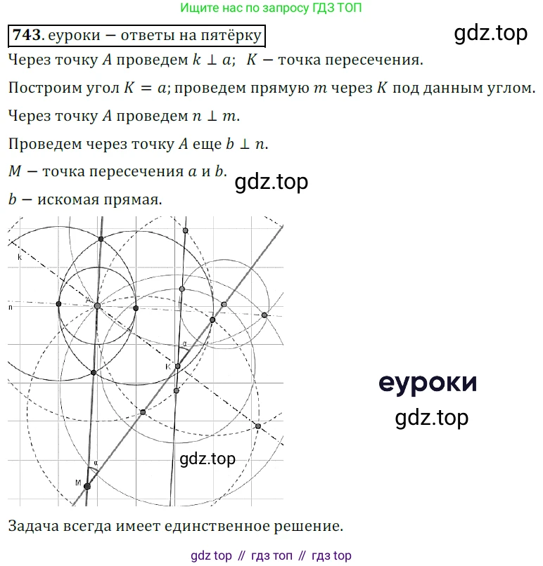 ГДЗ Геометрия, 7 класс Учебник, авторы: Мерзляк Аркадий Григорьевич, Полонский Виталий Борисович, Якир Михаил Семёнович, издательство Просвещение, Москва, 2023, оранжевого цвета, страница 177, номер 743, Решение 5 (2015-2022)