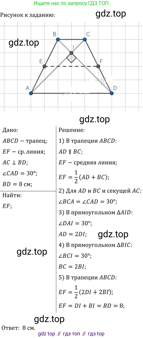 Геометрия, 8 класс Учебник, авторы: Мерзляк Аркадий Григорьевич, Полонский Виталий Борисович, Якир Михаил Семёнович, издательство Просвещение, Москва, 2023, розового цвета, страница 51, номер 266, Решение 2 (2023)