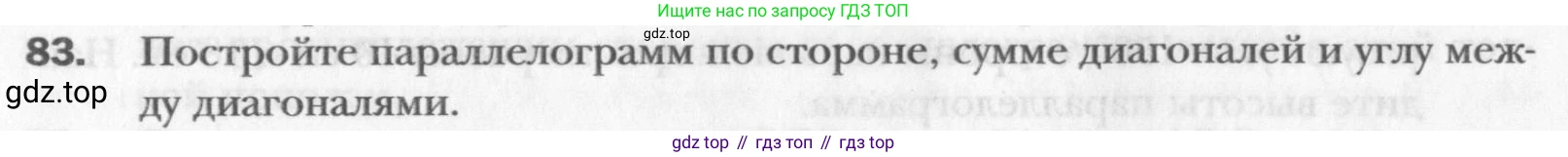 Геометрия, 8 класс Учебник, авторы: Мерзляк Аркадий Григорьевич, Полонский Виталий Борисович, Якир Михаил Семёнович, издательство Просвещение, Москва, 2023, розового цвета, страница 20, номер 83, Условие 2015-2022