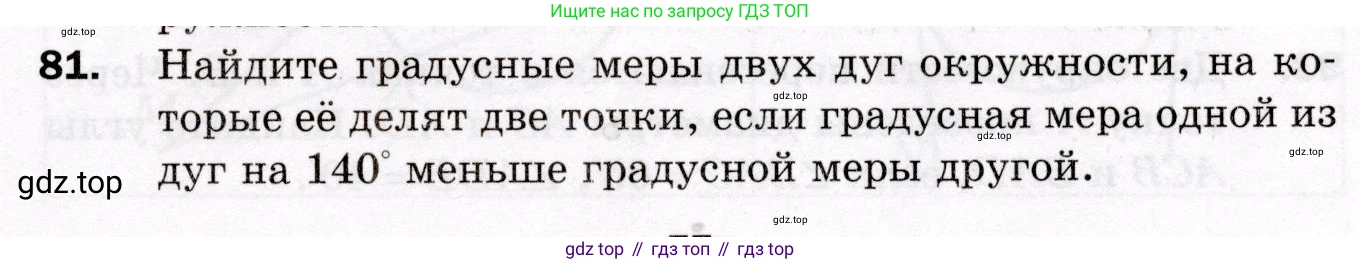 ГДЗ Геометрия, 8 класс Дидактические материалы, авторы: Мерзляк Аркадий Григорьевич, Полонский Виталий Борисович, Рабинович Ефим Михайлович, Якир Михаил Семёнович, издательство Просвещение, Москва, 2021, страница 77, номер 81, Условие 2021
