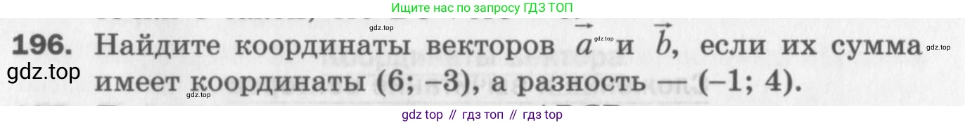 ГДЗ Геометрия, 9 класс Дидактические материалы, авторы: Мерзляк Аркадий Григорьевич, Полонский Виталий Борисович, Рабинович Ефим Михайлович, Якир Михаил Семёнович, издательство Просвещение, Москва, 2021, страница 88, номер 196, Условие 2017