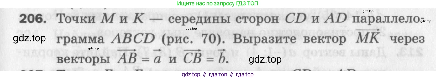 ГДЗ Геометрия, 9 класс Дидактические материалы, авторы: Мерзляк Аркадий Григорьевич, Полонский Виталий Борисович, Рабинович Ефим Михайлович, Якир Михаил Семёнович, издательство Просвещение, Москва, 2021, страница 89, номер 206, Условие 2017