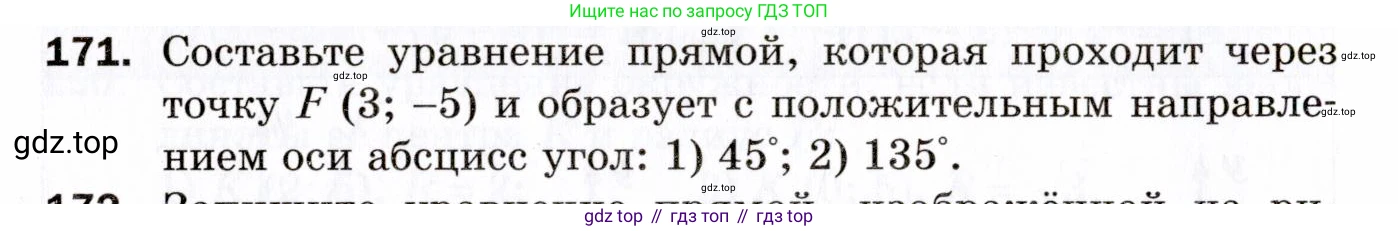 ГДЗ Геометрия, 9 класс Дидактические материалы, авторы: Мерзляк Аркадий Григорьевич, Полонский Виталий Борисович, Рабинович Ефим Михайлович, Якир Михаил Семёнович, издательство Просвещение, Москва, 2021, страница 20, номер 171, Условие 2021