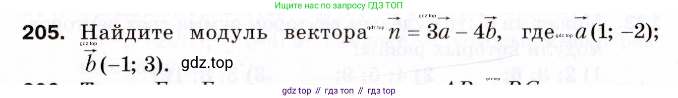 ГДЗ Геометрия, 9 класс Дидактические материалы, авторы: Мерзляк Аркадий Григорьевич, Полонский Виталий Борисович, Рабинович Ефим Михайлович, Якир Михаил Семёнович, издательство Просвещение, Москва, 2021, страница 24, номер 205, Условие 2021