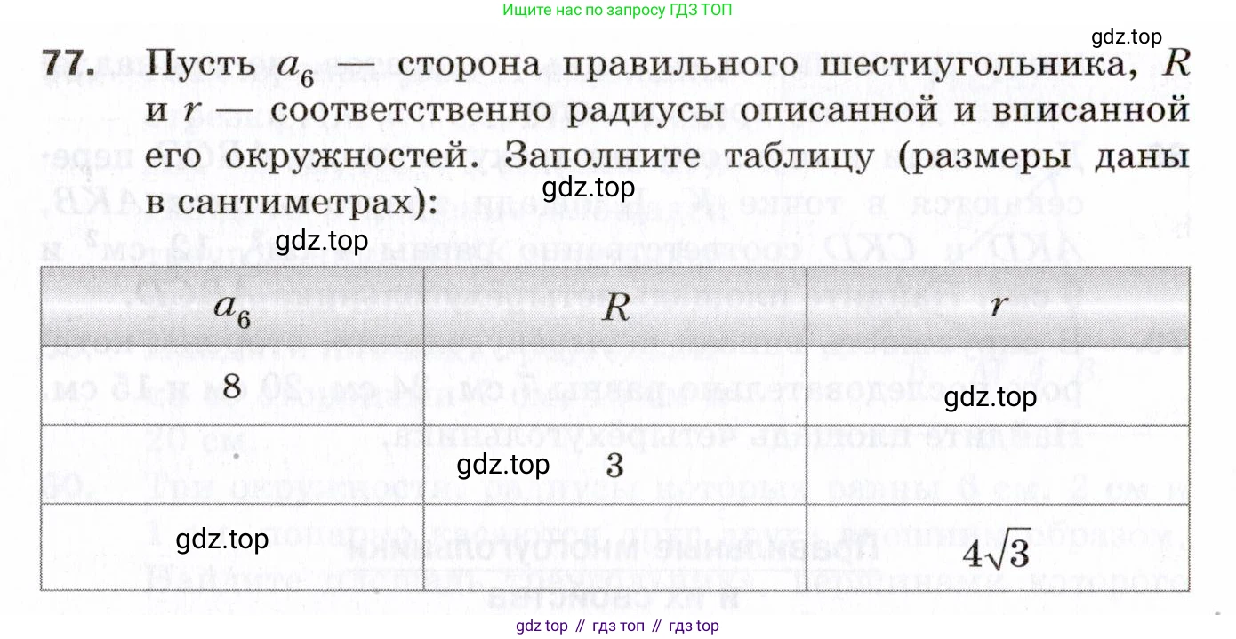 ГДЗ Геометрия, 9 класс Дидактические материалы, авторы: Мерзляк Аркадий Григорьевич, Полонский Виталий Борисович, Рабинович Ефим Михайлович, Якир Михаил Семёнович, издательство Просвещение, Москва, 2021, страница 76, номер 77, Условие 2021