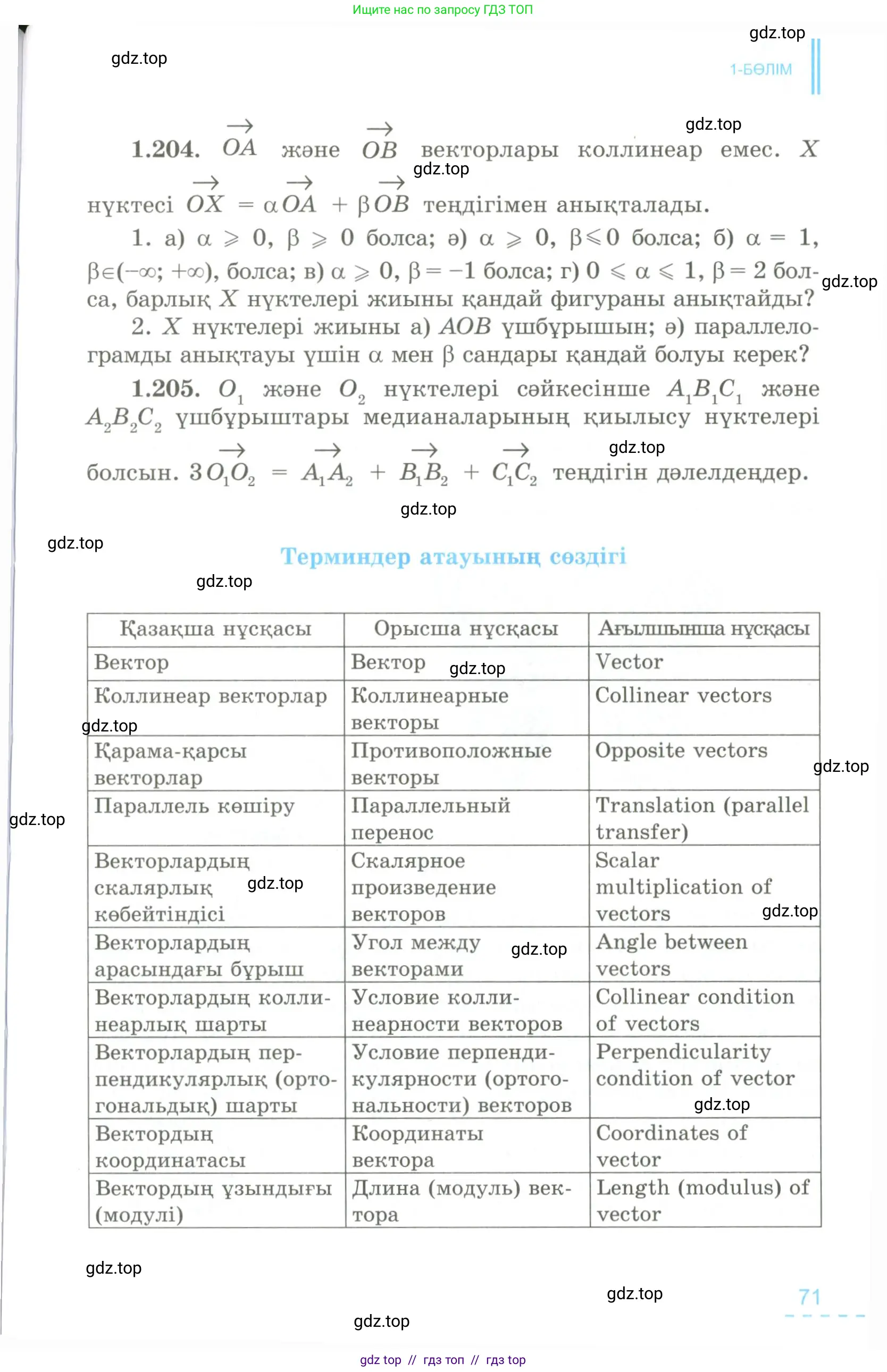 Условие kz