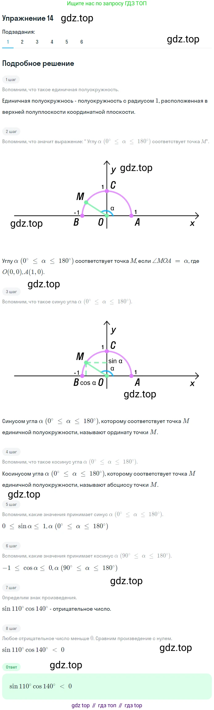 ГДЗ Геометрия, 9 класс Учебник, авторы: Мерзляк Аркадий Григорьевич, Полонский Виталий Борисович, Якир Михаил Семёнович, издательство Просвещение, Москва, 2019, оранжевого цвета, страница 10, номер 14, Решение 1 (продолжение 3)