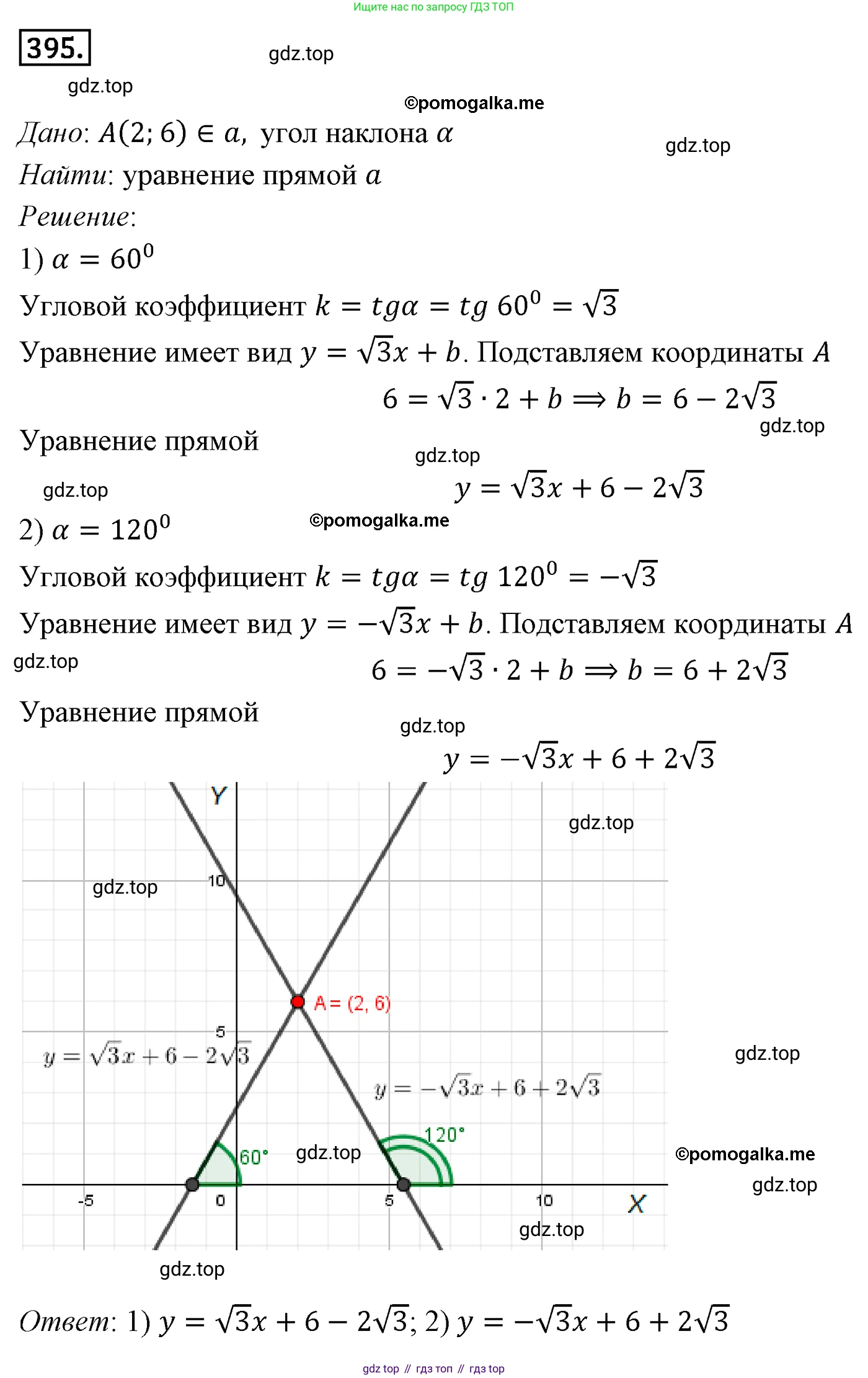 ГДЗ Геометрия, 9 класс Учебник, авторы: Мерзляк Аркадий Григорьевич, Полонский Виталий Борисович, Якир Михаил Семёнович, издательство Просвещение, Москва, 2019, оранжевого цвета, страница 94, номер 395, Решение 4