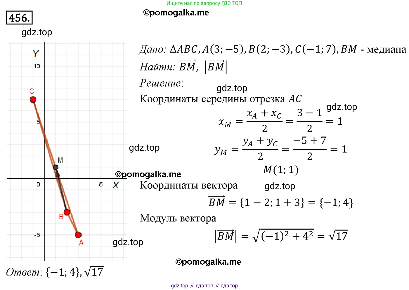 ГДЗ Геометрия, 9 класс Учебник, авторы: Мерзляк Аркадий Григорьевич, Полонский Виталий Борисович, Якир Михаил Семёнович, издательство Просвещение, Москва, 2019, оранжевого цвета, страница 112, номер 456, Решение 4