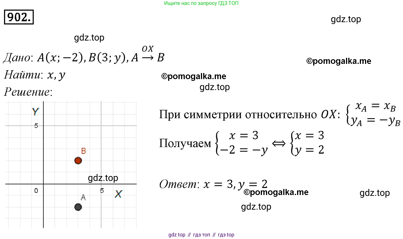 ГДЗ Геометрия, 9 класс Учебник, авторы: Мерзляк Аркадий Григорьевич, Полонский Виталий Борисович, Якир Михаил Семёнович, издательство Просвещение, Москва, 2019, оранжевого цвета, страница 224, номер 902, Решение 4