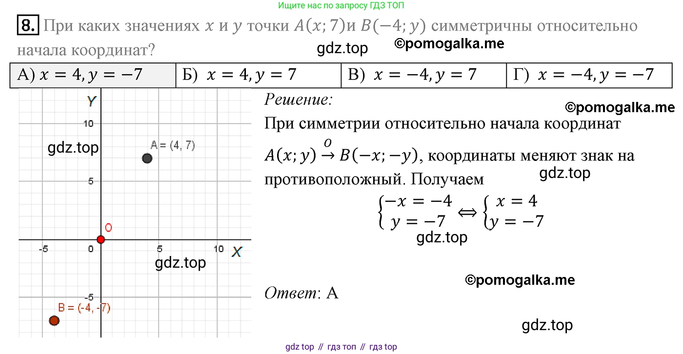 ГДЗ Геометрия, 9 класс Учебник, авторы: Мерзляк Аркадий Григорьевич, Полонский Виталий Борисович, Якир Михаил Семёнович, издательство Просвещение, Москва, 2019, оранжевого цвета, страница 194, номер 8, Решение 4