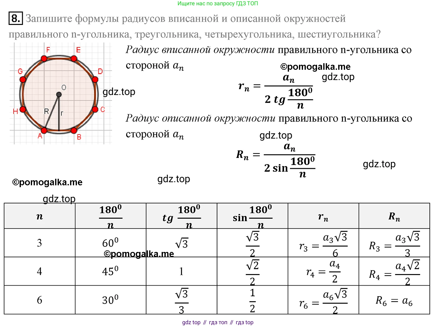 ГДЗ Геометрия, 9 класс Учебник, авторы: Мерзляк Аркадий Григорьевич, Полонский Виталий Борисович, Якир Михаил Семёнович, издательство Просвещение, Москва, 2019, оранжевого цвета, страница 53, номер 8, Решение 4