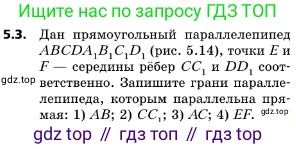 ГДЗ Геометрия, 10 класс Учебник, авторы: Мерзляк Аркадий Григорьевич, Поляков Виталий Михайлович, Номировский Дмитрий Анатольевич, издательство Вентана-граф, Москва, 2017, зелёного цвета, страница 53, номер 5.3, Условие