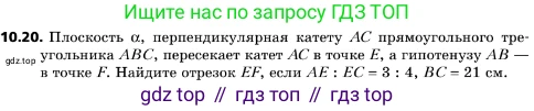 ГДЗ Геометрия, 10 класс Учебник, авторы: Мерзляк Аркадий Григорьевич, Поляков Виталий Михайлович, Номировский Дмитрий Анатольевич, издательство Вентана-граф, Москва, 2017, зелёного цвета, страница 121, номер 10.20, Условие