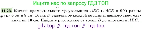 ГДЗ Геометрия, 10 класс Учебник, авторы: Мерзляк Аркадий Григорьевич, Поляков Виталий Михайлович, Номировский Дмитрий Анатольевич, издательство Вентана-граф, Москва, 2017, зелёного цвета, страница 134, номер 11.23, Условие