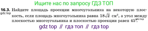 ГДЗ Геометрия, 10 класс Учебник, авторы: Мерзляк Аркадий Григорьевич, Поляков Виталий Михайлович, Номировский Дмитрий Анатольевич, издательство Вентана-граф, Москва, 2017, зелёного цвета, страница 178, номер 16.3, Условие