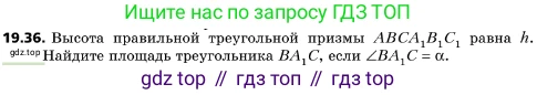 ГДЗ Геометрия, 10 класс Учебник, авторы: Мерзляк Аркадий Григорьевич, Поляков Виталий Михайлович, Номировский Дмитрий Анатольевич, издательство Вентана-граф, Москва, 2017, зелёного цвета, страница 210, номер 19.36, Условие