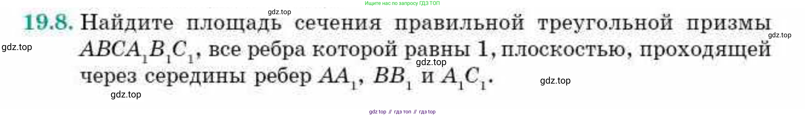 ГДЗ Геометрия, 10 класс Учебник, авторы: Смирнов Виктор Анатольевич, Туяков Есенкельды Алыбаевич, издательство Мектеп, Алматы, 2019, страница 109, номер 19.8, Условие